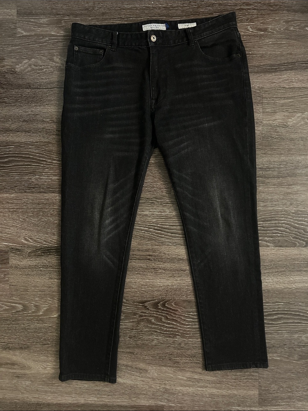 Peter Manning Men’s Black Slim Fit Jeans